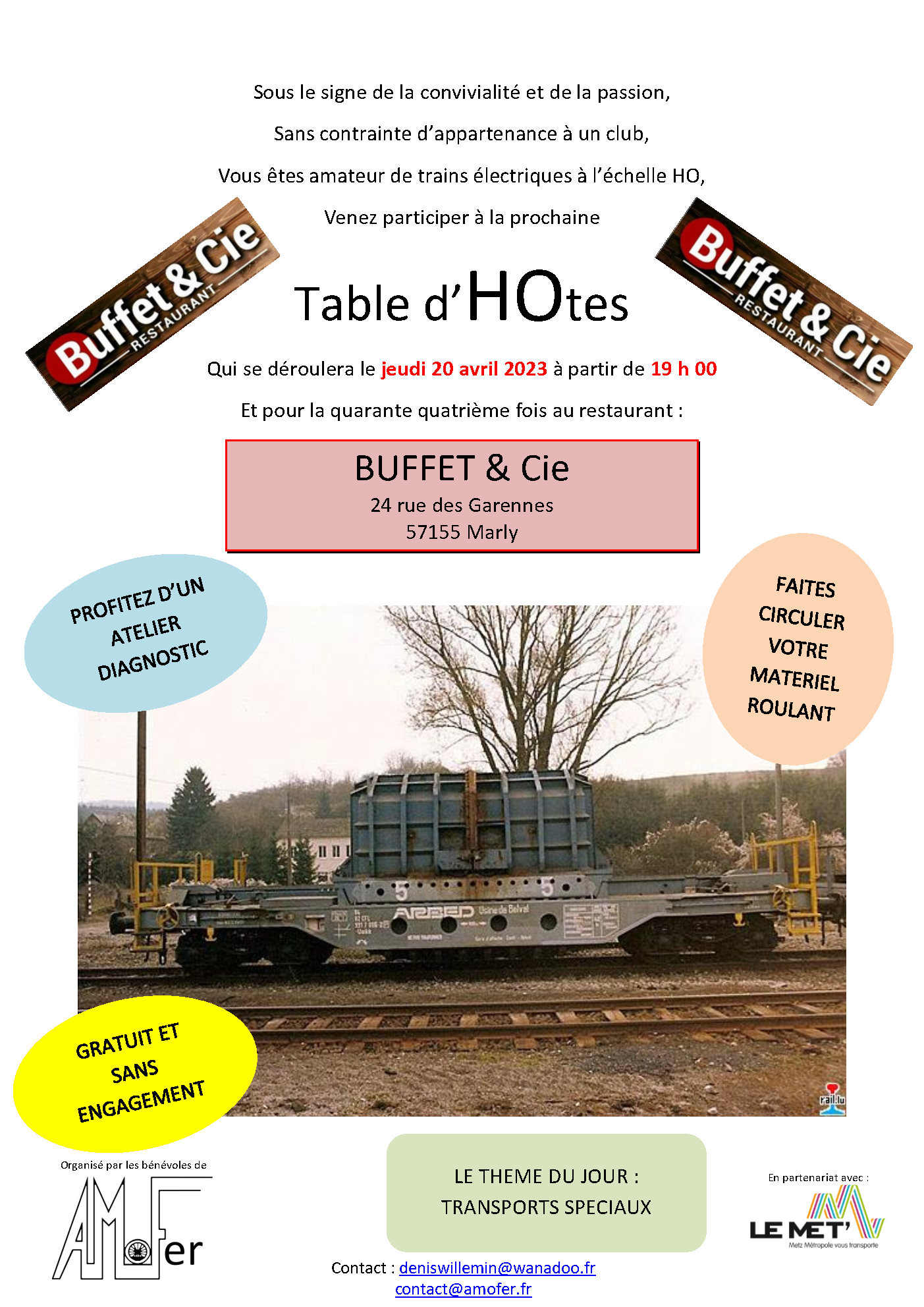 Table dHOtes affiche 20 avril 23